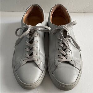 Koio Gray Leather Sneakers Size 40